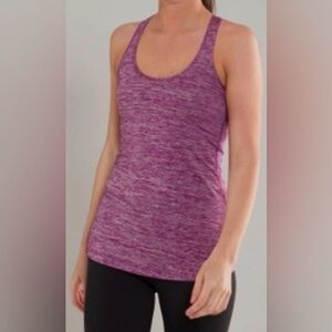 Lululemon Purple Heathered Dewberry Cool Racerback Tank Top 10